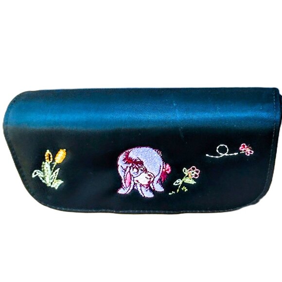 DISNEY (Winnie the Pooh) EEYORE Embroidered Glasses Case, Key Chain, Pencil SET - Picture 8 of 16